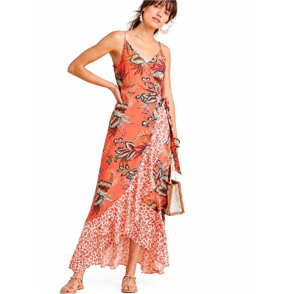 FARM Rio for Anthropologie Musette Wrap Maxi Dress – Size S
